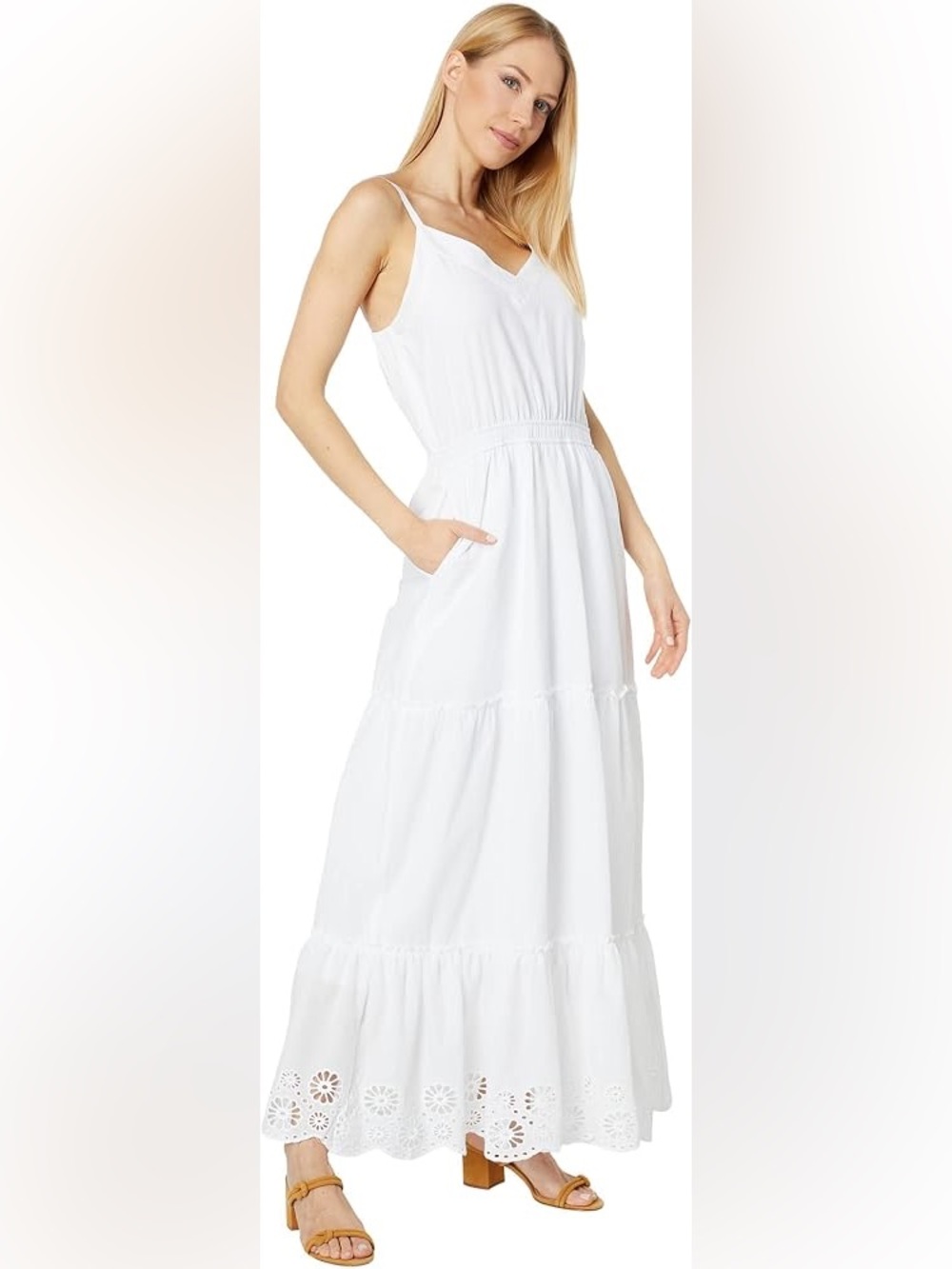 Women’s white maxi dress